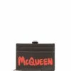 Alexander McQueen two-tone logo-print cardholder