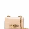 Alexander McQueen crocodile-effect skull-embellished shoulder bag