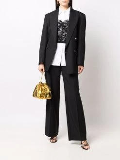 Alexander McQueen lace-panel strapless top