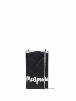 Alexander McQueen quilted logo mini bag