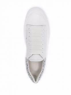 Alexander McQueen Deck Plimsoll glitter-detail sneakers