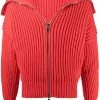 Alexander McQueen ribbed-knit zip-up cardigan