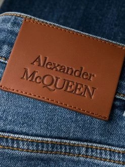Alexander McQueen side-stripe detail jeans