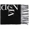 Alexander McQueen oversized logo knit scarf