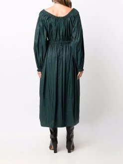 Alexander McQueen bow-detail gathered dress