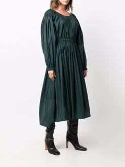 Alexander McQueen bow-detail gathered dress