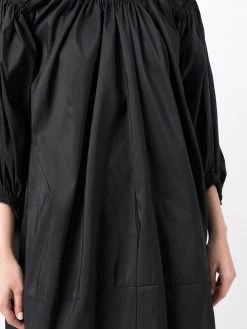 Alexander McQueen gathered-detail puff-sleeve dress