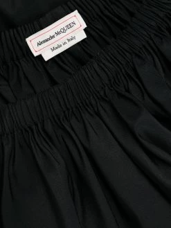 Alexander McQueen gathered-detail puff-sleeve dress