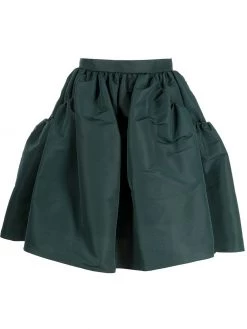 Alexander McQueen gathered-detail flared skirt