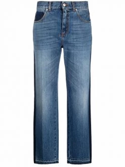Alexander McQueen high-rise straight-leg jeans
