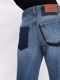 Alexander McQueen high-rise straight-leg jeans