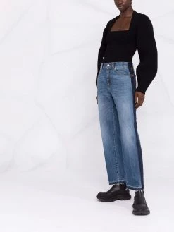 Alexander McQueen high-rise straight-leg jeans