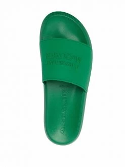 Alexander McQueen logo-embossed slides