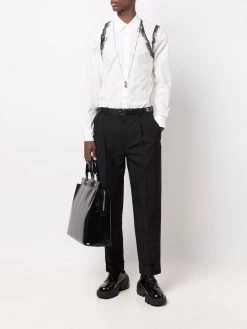 Alexander McQueen abstract-print long-sleeve shirt