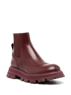 Alexander McQueen chunky leather boots