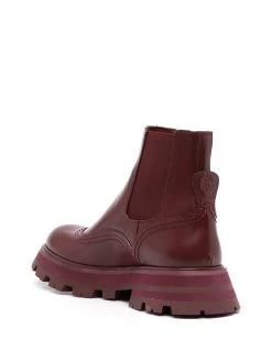 Alexander McQueen chunky leather boots