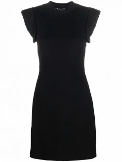 Alexander McQueen logo-print sleeveless dress