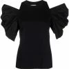 Alexander McQueen puff-sleeve cut-out blouse