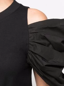 Alexander McQueen puff-sleeve cut-out blouse