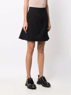Alexander McQueen high-waisted ruffle-hem mini skirt