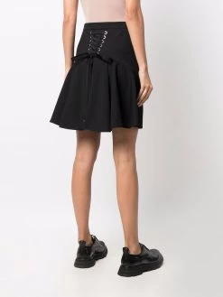 Alexander McQueen high-waisted ruffle-hem mini skirt