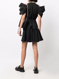 Alexander McQueen high-waisted ruffle-hem mini skirt