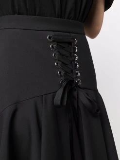 Alexander McQueen high-waisted ruffle-hem mini skirt