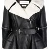 Alexander McQueen shearling-panelled biker jacket