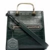 Alexander McQueen crocodile-effect leather tote