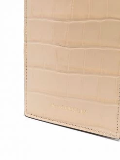 Alexander McQueen crocodile-effect chain-strap crossbody bag