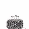 Alexander McQueen four-ring skull studded clutch