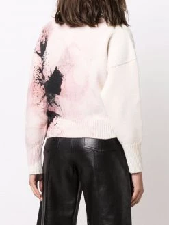 Cheapest ๐ Alexander McQueen Boat neck abstract printed jumper โ๏ธ 8 Alexander McQueen boat neck abstract-printed jumper