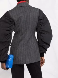 Alexander McQueen puff-sleeve single-breasted blazer