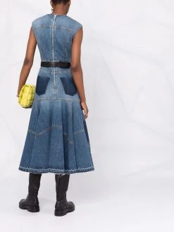 Alexander McQueen pieced and reconstructed midi dress