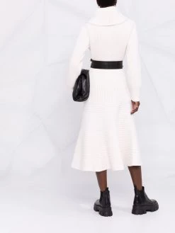 New ๐ Alexander McQueen Ribbed knit flared ๐ dress ๐ 13 Alexander McQueen ribbed knit flared dress