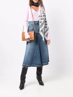 Alexander McQueen V-neck ribbed top