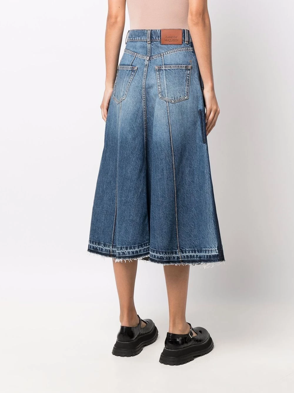 Hot Sale ๐ฅฐ Alexander McQueen Flared denim midi ๐ skirt ๐ 4 Alexander McQueen flared denim midi skirt
