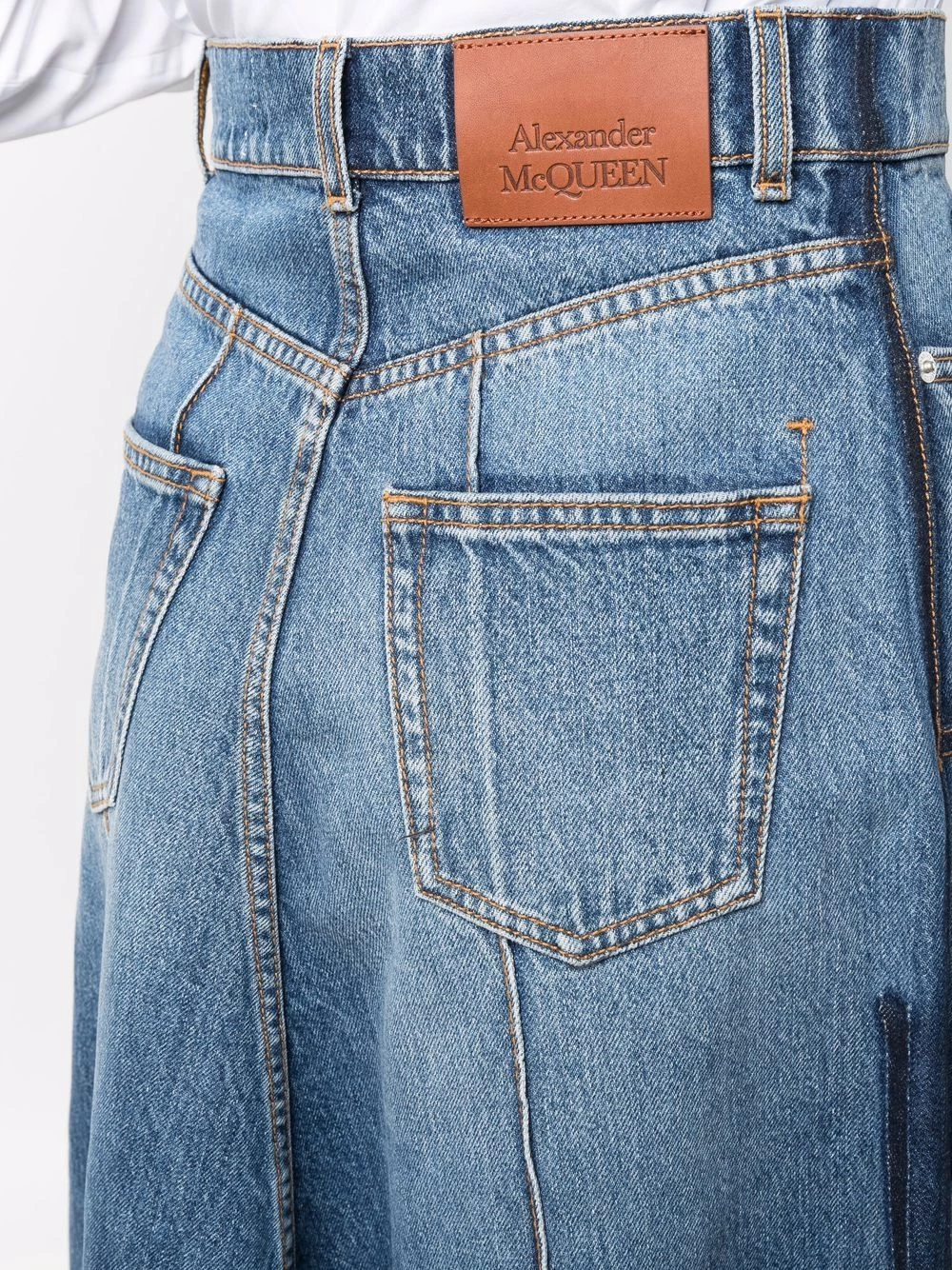 Hot Sale ๐ฅฐ Alexander McQueen Flared denim midi ๐ skirt ๐ 6 Alexander McQueen flared denim midi skirt