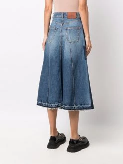 Hot Sale ๐ฅฐ Alexander McQueen Flared denim midi ๐ skirt ๐ 10 Alexander McQueen flared denim midi skirt