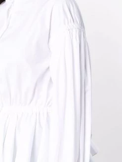 Alexander McQueen ruched collarless shirt