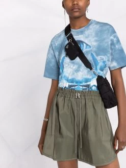 Alexander McQueen Exploded high-waisted shorts