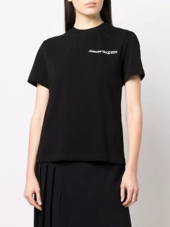 Alexander McQueen rear-tie logo T-shirt