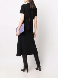 Alexander McQueen rear-tie logo T-shirt