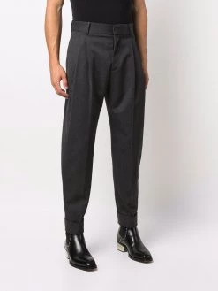 Alexander McQueen pleat-detail tapered trousers