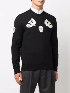 Alexander McQueen skull-print jumper