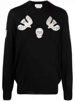 Alexander McQueen skull-print jumper