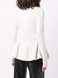 Alexander McQueen knitted peplum pullover