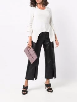 Alexander McQueen knitted peplum pullover