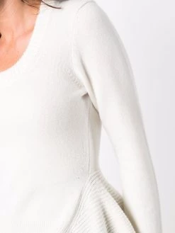 Alexander McQueen knitted peplum pullover