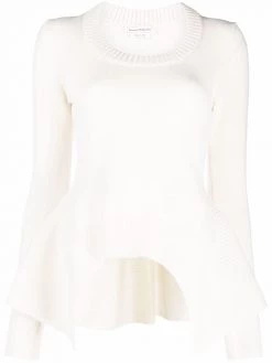 Alexander McQueen knitted peplum pullover